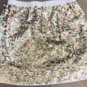 Shimmery gold skirt for girls